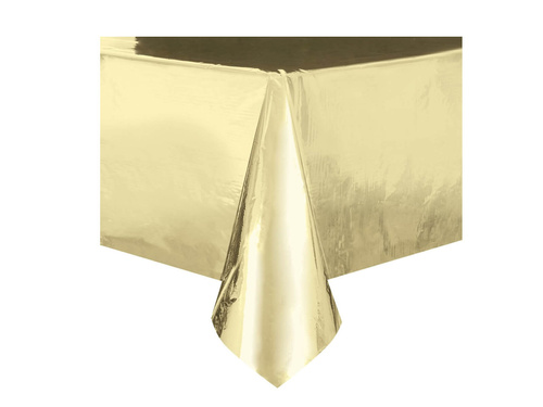 Obrus złoty metaliczny - 137 x 274 cm - 1 szt.
