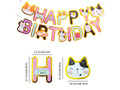 Baner Happy Birthday Kotki -  5 m - 1 szt.