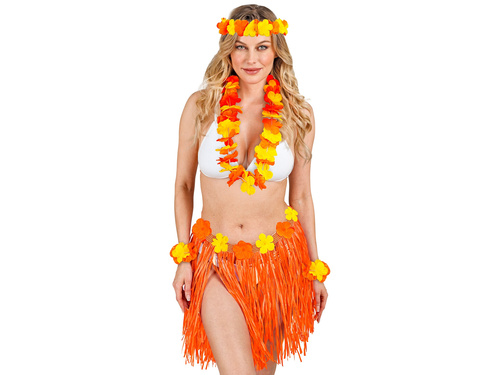 Zestaw hawajski pomarańczowy - 5 częściowy