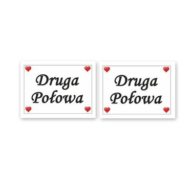 Naklejki na buty Druga połowa - 2 szt.