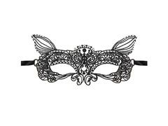 Maska Wilk koronkowa czarna - 1 szt.