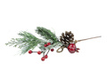 Dekoracja gałązka świąteczna - 44 cm - 1 szt.