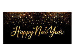 Plakat Sparkling Happy New Year - 70x33 cm