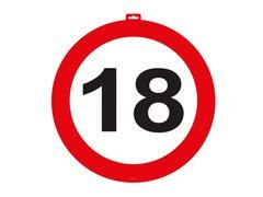 Dekoracja na drzwi znak zakazu 18 - 1 szt.
