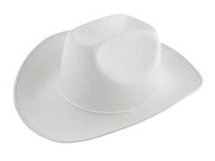 Kapelusz kowbojski biały - 1 szt.