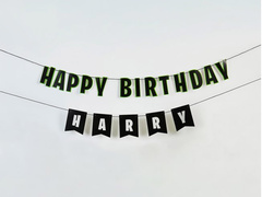 Baner urodzinowy personalizowany Happy Birthday - 200 cm - 1 szt.