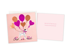 Kartka na urodziny Dalmatyńczyk - 1 szt.