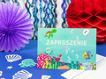 Zaproszenia urodzinowe Podwodny Świat - 6 szt.