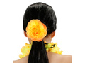 Gumka do włosów Kwiatek żółty - 1 szt.
