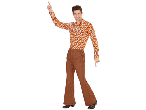 Spodnie disco brązowe dla mężczyzny - 1 szt.