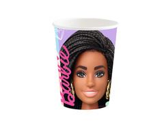 Kubeczki papierowe Barbie - 250 ml - 8 szt.