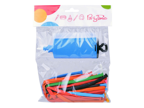 Modeliny, rurki - mix kolorów - pastelowe - 20 szt. + pompka