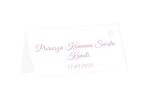 Aniołki gipsowe z podziękowaniem personalizowanym - 6 szt.