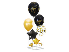 Zestaw balonów Happy Birthday ze stojakiem