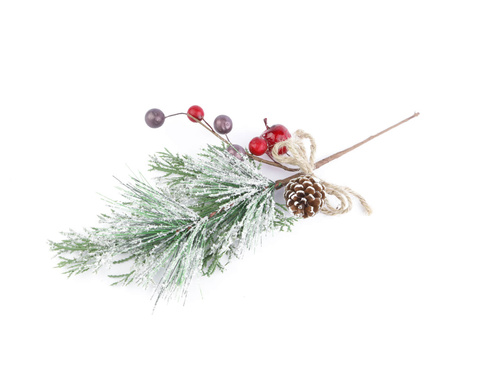Dekoracja gałązka świąteczna - 36 cm - 1 szt.