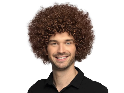 Peruka afro brązowa - 1 szt.