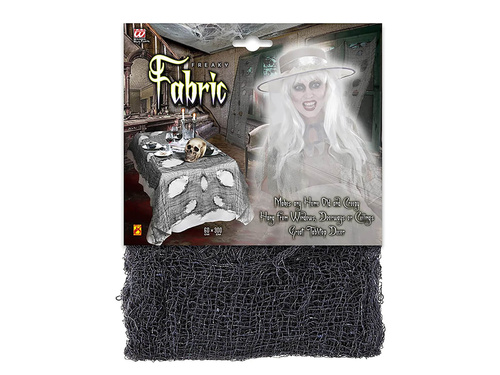 Obrus czarny na Halloween - 60 x 300 cm - 1 szt.