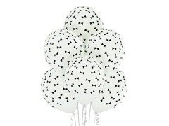 Balony lateksowe z nadrukiem Muszki - 12" - 6 szt.
