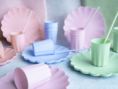 Słomki rurki zielone plastikowe - 23 cm- 12 szt.