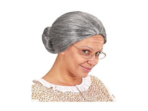 Peruka Babci siwa