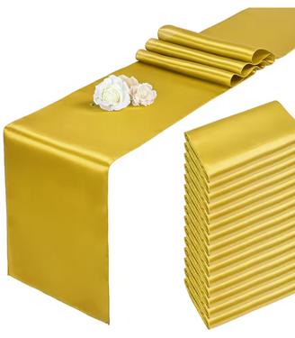 Satyna gładka - złota - 36 cm x 9 metrów