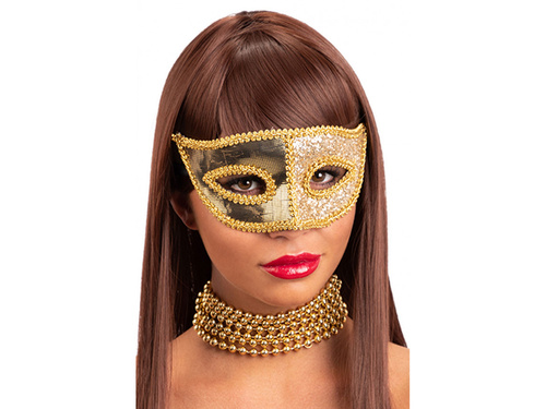 Maska karnawałowa złota