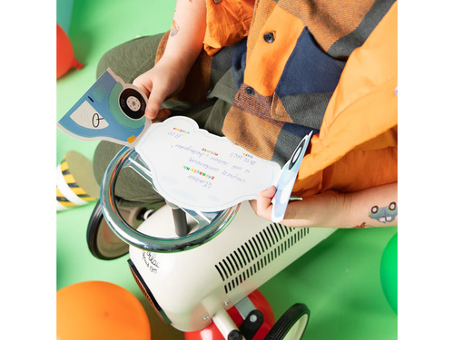 Zaproszenia urodzinowe Auta - 6 szt.