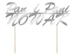 Topper na tort personalizowany na wesele - 15 cm