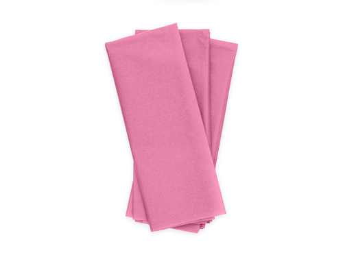 Bibuła ozdobna do pakowania prezentów różowa - 50 x 70 cm - 10 szt.