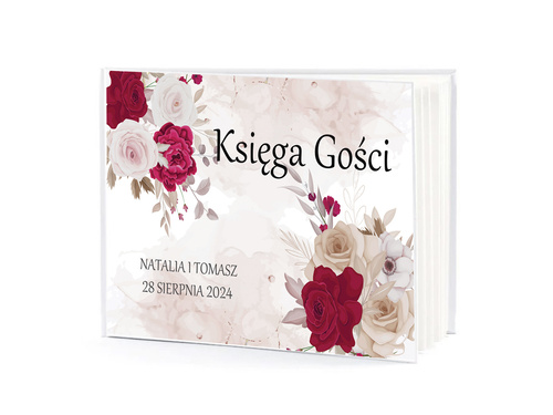 Personalizowana naklejka na księgę gości weselnych - 1 szt.