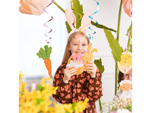 Dekoracja wisząca świderki Wielkanocne - 6 szt.