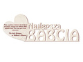 Napis Najlepsza Babcia - 1 szt.
