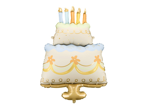 Balon foliowy Tort - 62x104 cm - 1 szt.