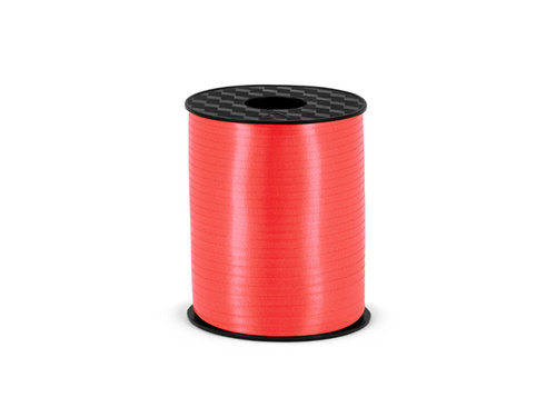 Wstążka ozdobna do balonów - pastelowa - jasnoczerwona - 458 m