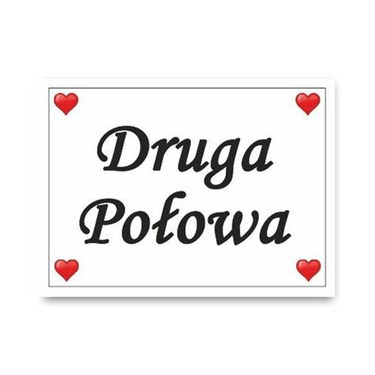 Naklejki na buty Druga połowa - 2 szt.