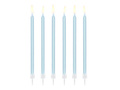 Świeczki urodzinowe błękitne - 14 cm - 12 szt.