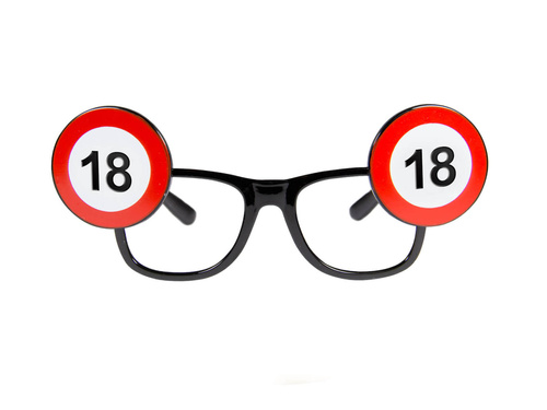 Okulary 18 osiemnastka - 1 szt.