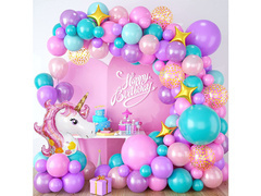 Zestaw balonów do girlandy balonowej wielokolorowy - 93 szt.