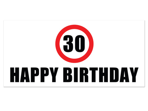 Plakat w motywie znak zakazu 30 - 70x33 cm