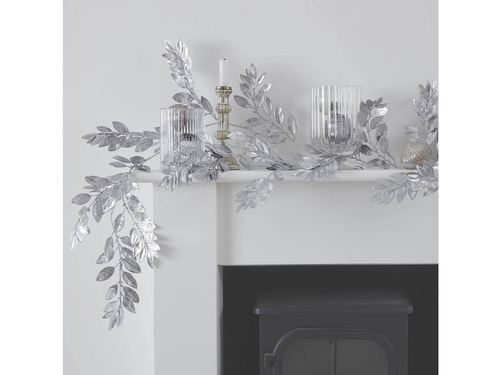 Girlanda Srebrne listki - 175 cm - 1 szt.