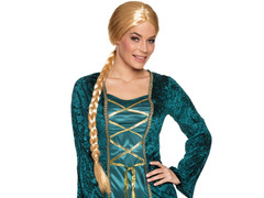 Peruka blond z warkoczem - 1 szt.