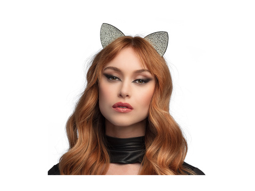 Opaska na głowę błyszczący kot