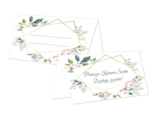 Winietki składane na I Komunię Świętą - 10 szt.