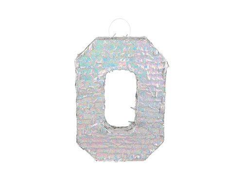 Piniata Holograficzna cyfra 0