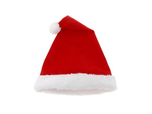 Czapka Mikołaja z pomponem - 1 szt.