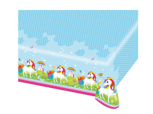 Obrus urodzinowy Jednorożec - 120 x 180 cm - 1 szt.