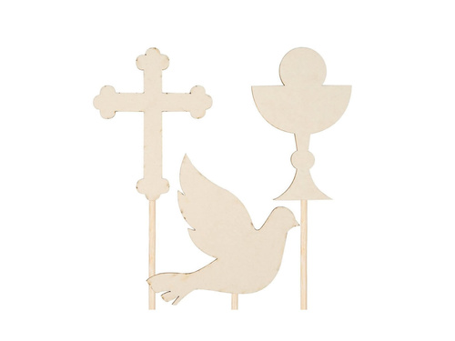 Pikery na I Komunię Świętą z beermaty - 3 szt.