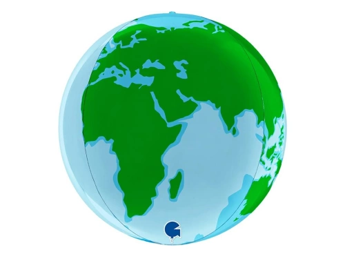 Balon foliowy Planeta Ziemia - 38 cm - 1 szt.