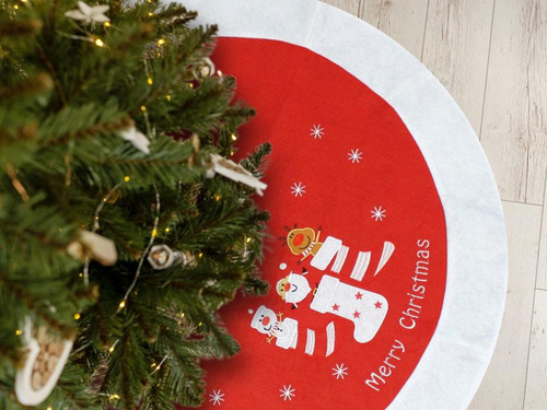 Pokrowiec pod choinkę na święta Bożego Narodzenia - 80 cm - 1 szt.