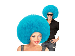 Błękitna duża peruka afro wysokiej jakości